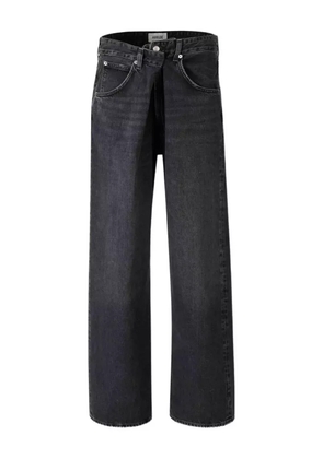 AGOLDE buttoned straight-leg jeans - Black