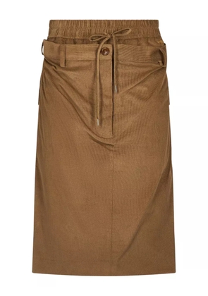 Vivienne Westwood belted corduroy skirt - Brown