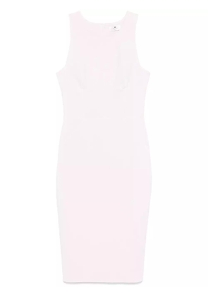 Elisabetta Franchi contrasting-piping midi dress - Purple