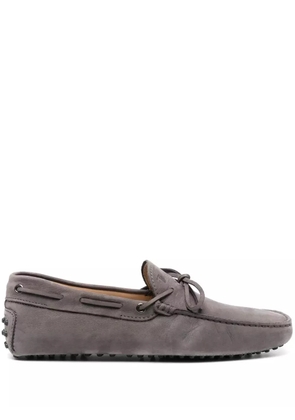 Tod's Gommino lace-up suede loafers - Grey