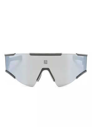 Balmain Eyewear Fletche shield-frame sunglasses - Silver
