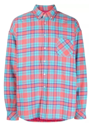 MEMBERS OF THE RAGE plaid-check padded shirt - Blue