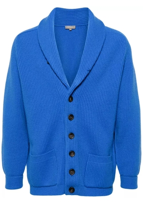 N.Peal Kensington ribbed-knit cardigan - Blue