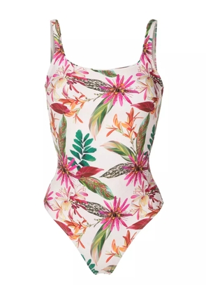 Lygia & Nanny Hapuna floral-print swimsuit - White