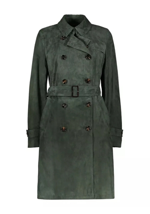 Moorer Avignon sude trench coat - Green