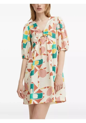 Ba&Sh Arancia printed mini dress - Neutrals