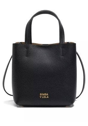 Bimba y Lola top-handle leather satchel bag - Black