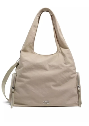Bimba y Lola Paper zip-pocket shoulder bag - Neutrals