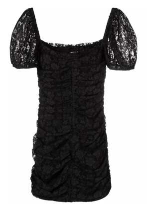 ROTATE BIRGER CHRISTENSEN puff-sleeve lace minidress - Black
