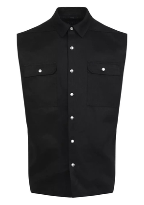 Rick Owens Jumbo Sleeveless overshirt - Black