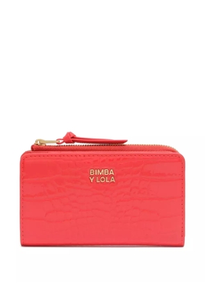 Bimba y Lola crocodile-effect zip-around wallet - Red