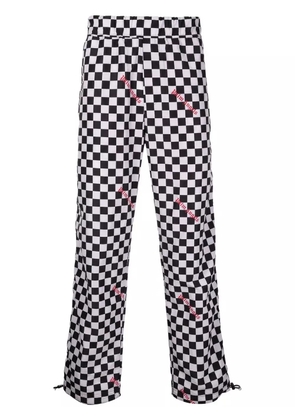 Palm Angels damier-print track pants - Black