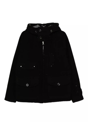 C.P. Company logo-patch jacket - Black