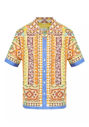 ETRO geometric-patterned short-sleeve shirt - Multicolour
