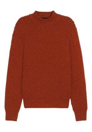 BOSS textured-knit mock-neck sweater