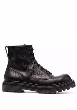 Premiata leather lace-up boots - Black