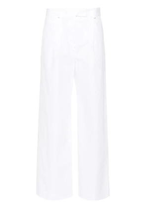 MODES GARMENTS poplin straight-leg trousers - White