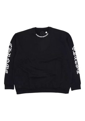 Chrome Hearts neck-logo long-sleeve sweatshirt - Black