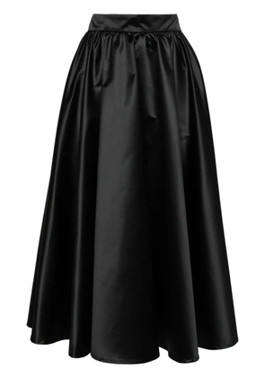 Patou Volume satin midi skirt - Black