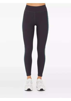 The Upside ribbed side-stripe leggings - Black