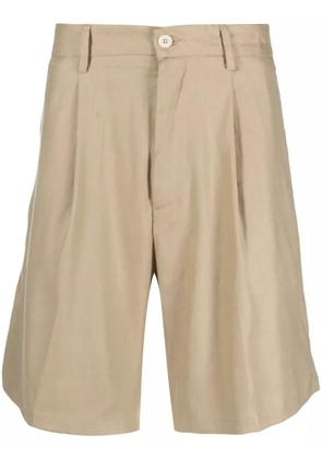 Costumein flap-pocket bermuda shorts - Neutrals