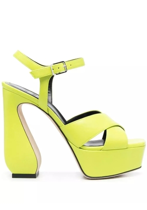 Si Rossi sculpted-heel sandals - Green