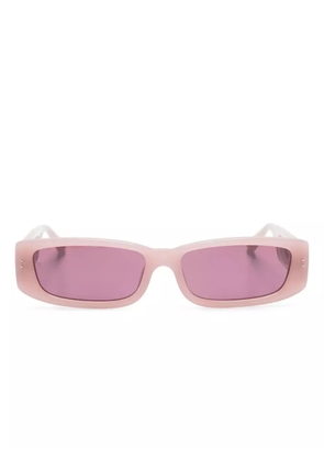 Linda Farrow Talita rectangle-frame sunglasses - Pink