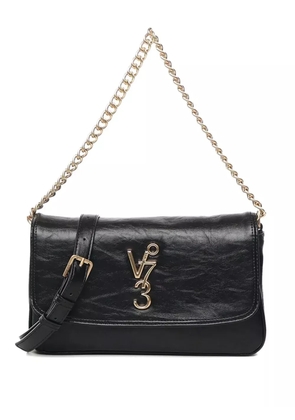 V°73 Louise logo-plaque shoulder bag - Black