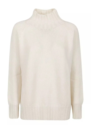 Aragona funnel-neck cashmere sweater - Neutrals