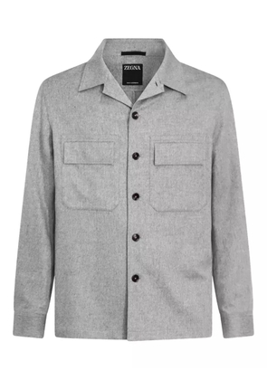 Zegna double-pocket cashmere jacket - Grey