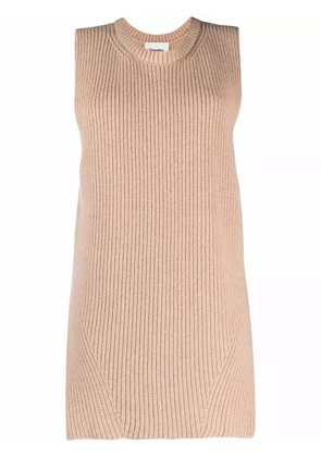 Nanushka oversized ribbed-knit vest - Neutrals