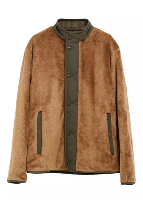 Moncler Rentignat snap-button fleece jacket - Brown
