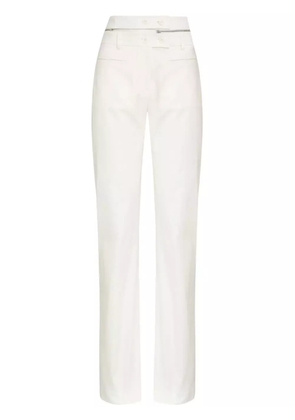 Gloria Coelho double-flared trousers - White