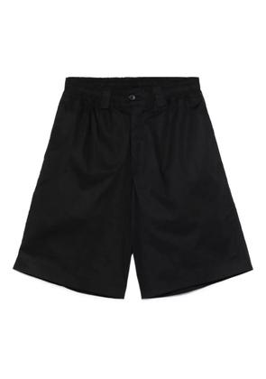 Rhun elasticated-waist cotton shorts - Black