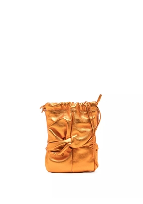 Hereu Ronet metallic bucket bag - Orange