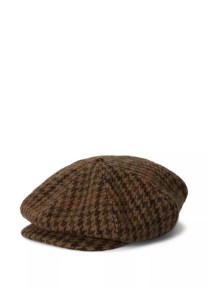 Polo Ralph Lauren houndstooth newsboy cap - Brown