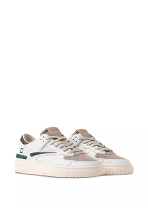D.A.T.E. leather panelled trainers - White