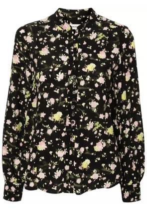 Zadig&Voltaire floral-print crepe blouse - Black