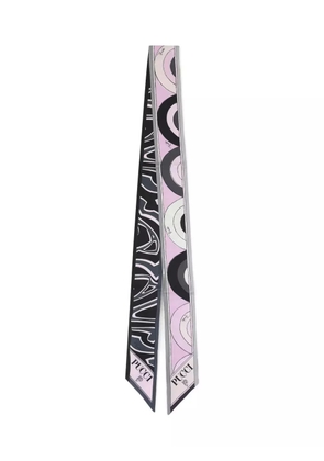 PUCCI geometric-pattern silk scarf - Black
