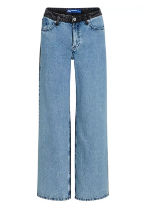 Karl Lagerfeld Jeans colour-block mid-rise jeans - Black