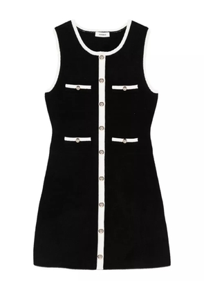 SANDRO button-detailed sleeveless mini dress - Black