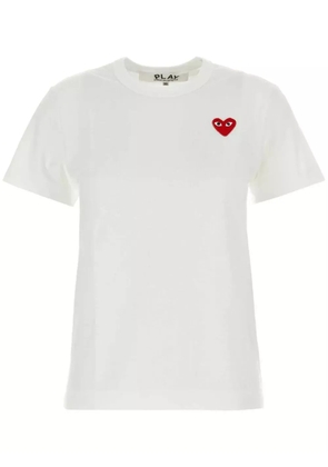 Comme Des Garçons Play heart-patch cotton T-shirt - White