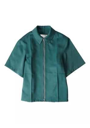 Jil Sander short-sleeved cotton shirt - Green