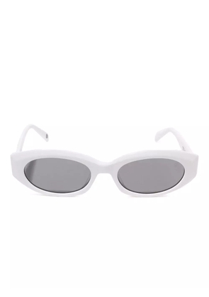 A BATHING APE® oval-frame sunglasses - White