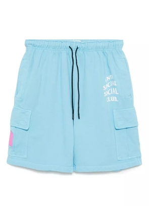 Anti Social Social Club Mind Games cargo shorts - Blue