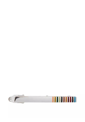 Paul Smith stripe-detail tie pin - Silver