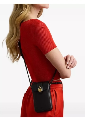 Lauren Ralph Lauren padlock leather crossbody bag - Black
