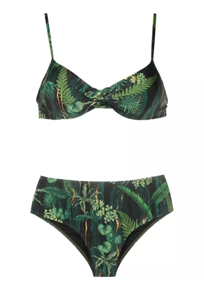 Lygia & Nanny Verônica leaf-print bikini - Green