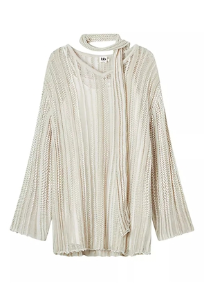 b+ab open-knit sweater - Neutrals