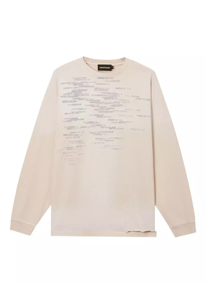Mini Cream logo long-sleeve top - Neutrals